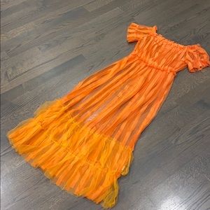 Sheer Coverup/ Dress 🧡✨